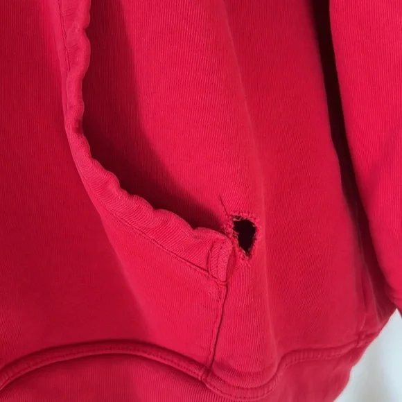 Oversized Distressed Vintage Burberry Hoodie - Picture 4 of 8